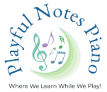 Logo for Playful Notes Piano, piano lessons in Huntsville, AL